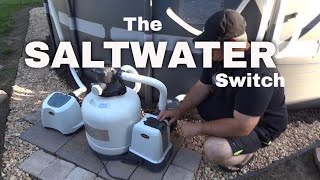 INTEX SALTWATER SYSTEM with ECO  Saltwater Pool System Set Up for Above ground saltwater pools [upl. by Yesmar496]