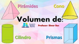 Volumen de prismas pirámides cilindro y cono Sexto primaria [upl. by Ellwood]