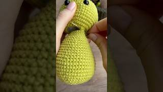 How to sew an Amigurumi head and body together 🧵✨ amigurumi crochettutorial [upl. by Neyuq]