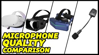 VR headset microphone audio quality comparison  Shorts [upl. by Yllet]