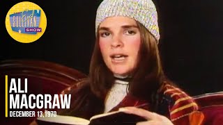 Ali MacGraw quotDesiderata Poem Recitalquot on The Ed Sullivan Show [upl. by Dirgni]