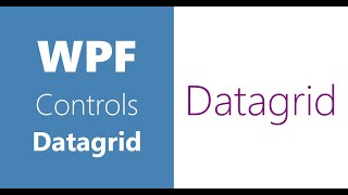 WPF Controls  27Datagrid  CSV Data  Part1 [upl. by Esmerolda]