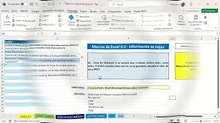 Información de hojas con macros de Excel 40 [upl. by Mccreary]