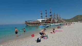 OLUDENIZ TURKEY BEACH WALKING TOUR [upl. by Annayar326]