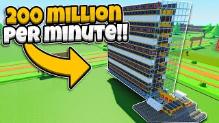 THE NEW BEST MUSHROOM FARM Block Tycoon ROBLOX [upl. by Bell401]