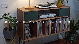 Midcentury Modern Record Player Cabinet  DIY Build [upl. by Esinyt]