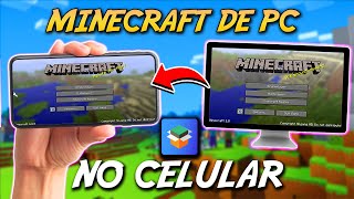 COMO JOGAR MINECRAFT JAVA DE PC NO SEU CELULAR SEM LAG MCinaBox  TUTORIAL 2021 [upl. by Abbi]