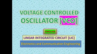 Voltage Controlled Oscillator [upl. by Ellette]