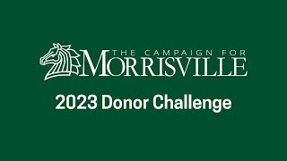 SUNY Morrisville Campaign for Morrisville 2023 Donor Challenge [upl. by Ardnassela]