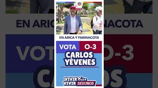 En Arica y Parinacota vota Carlos Yévenes para Gobernador Regional arica aricayparinacota [upl. by Naitsirk729]