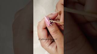 Super Easy Nail Art with Toothpick 🩷💅 nailart youtube nails [upl. by Minta823]