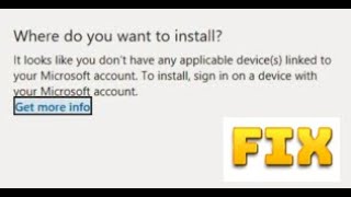 It Looks Like You Dont Have Applicable Devices Linked To Microsoft Account  Error  Fix  Tutorial [upl. by Flor]