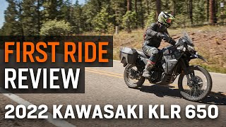 2022 Kawasaki KLR650 First Ride Review [upl. by Adlay]