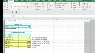 Solving Normal Distribution Problems using Excel [upl. by Dahle160]