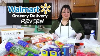 Walmart Grocery Delivery Review  Ordering Grocery Delivery from Walmart  Grocery Shopping Haul [upl. by Tahpos]