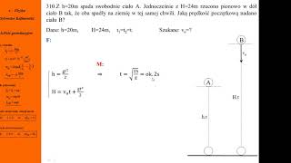 310 Fizykamax pole grawitacyjne Rzut i swobodny spadek czasy są równe Pole grawitacyjne [upl. by Cara]