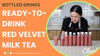 HOW TO MAKE BOTTLED RED VELVET MILK TEA [upl. by Lonne]