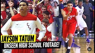 JAYSON TATUM UNSEEN SOPHOMORE HIGH SCHOOL FOOTAGE Goes OFF in Sold Out Rivalry Game vs CBC [upl. by Eniowtna525]