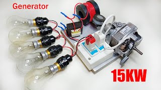 New 230v 15kw Free Electric Energy Using AC Fan Motor And Pvc Wire [upl. by Kho]