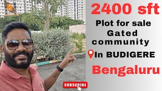 2400 Sft Plot For Sale in Budigere Bengaluru  HS Properties [upl. by Cence124]