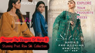 Maria B Stunning Pret Raw Silk Collection 2024  SATEEN Collection Launched  mariab [upl. by Kraus518]