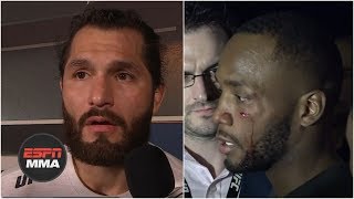 Jorge Masvidal Leon Edwards involved in backstage fight  ESPN MMA [upl. by Anastice]