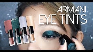 Giorgio Armani Eye Tint Liquid Shadow Lid Swatches and Review [upl. by Annej516]