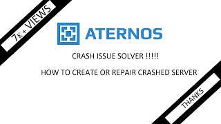 HOW TO SOLVE ATERNOS CRASH ISSUE  MAKE A SEREVER WITH CRASH SERVER🛠🛠🛠🛠 [upl. by Nikolaos53]