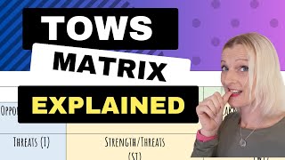 How to do a TOWS Matrix Analysis in your business planning [upl. by Briant]