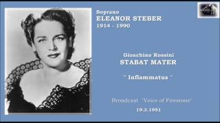 Soprano ELEANOR STEBER  Rossini Stabat Mater quotInflammatusquot 1951 [upl. by Rudy]