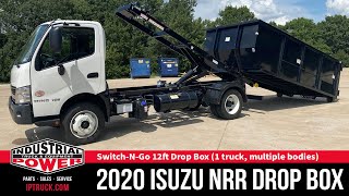 SwitchNGo Drop Box Rolloff Truck  2020 Isuzu NRR w Toolbox  12762 [upl. by Dermot]