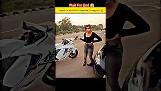 SUPERBIKE HAYABUSA RAPIDO WITH ANGRY GIRL 🤬sportsbike shorts [upl. by Lukas]