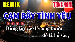 Karaoke Cạm Bẫy Tình Yêu Tone Nam Remix  Nhạc Sống Nguyễn Linh [upl. by Eatnahs797]