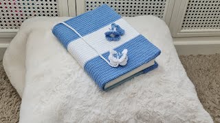 How to Crochet a Butterfly BookBible Cover [upl. by Tronna]