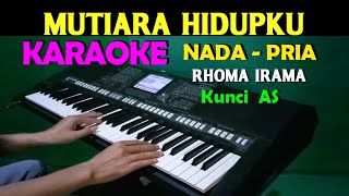 MUTIARA HIDUPKU  Rhoma Irama  KARAOKE Nada Pria  Dangdut Lawas [upl. by Yorke101]