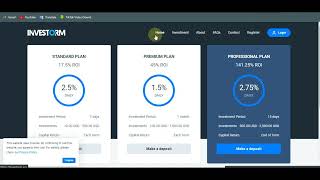 INVESTORM  Advanced Hyip Investment Management Platform [upl. by Kelsey]