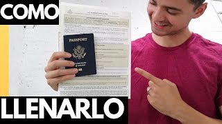 COMO LLENAR LA FORMA PARA EL PASAPORTE AMERICANO MODO FÁCIL [upl. by Gurevich]