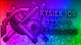 Kysiek 10K  9 Recolors MCBE PvP Texture Pack 120  FPS BOOST Best Mcpe PVP Pack ever [upl. by Inge]