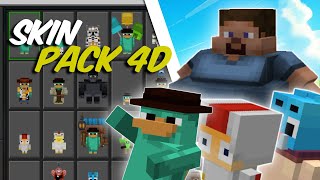 SKIN PACK 4D 😎 tutorial android y Windows 10 [upl. by Nebe]