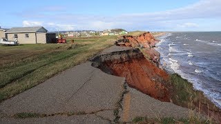 Magdalen Islands washing away as climate changes [upl. by Ynaffet22]