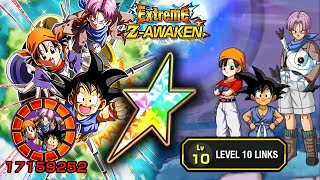 100 EZA LR GT GOKU amp PAN amp TRUNKS LEVEL 10 LINKS SHOWCASE Dragon Ball Z Dokkan Battle [upl. by Elsworth]