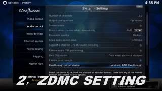 How to configure passthough on ZIDOO X9S Android TV box [upl. by Canter556]