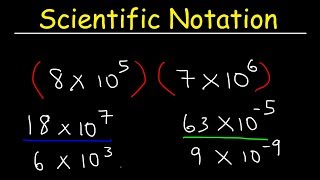 Scientific Notation  Multiplication and Division [upl. by Dempsey456]