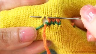 Nine Ways to Patch Holes in ClothesAmazing Embroidery Stitches For Beginners Guide to Sewing [upl. by Sucramat]