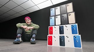 Unboxing EVERY iPhone 13 iPhone 13 Pro iPhone 13 Pro Max and iPhone 13 Mini in All Colors [upl. by Gallagher]