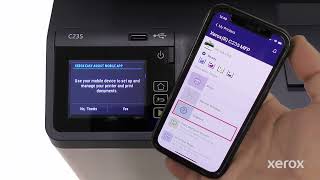 Xerox® C235 Color Multifunction Printer Power On and WiFi Setup [upl. by Adyeren]