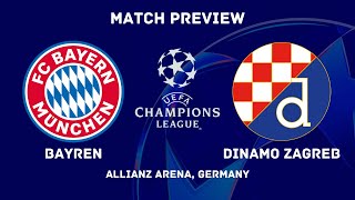 Bayern Munich Vs Dinamo Zagreb  Champions League 202425 MD 1 Preview  Predictions Lineups amp H2H [upl. by Siwel]