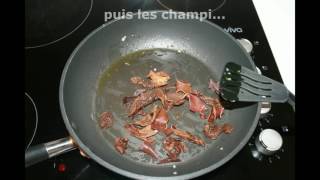 Recette cailles au foie gras [upl. by Einahpet570]