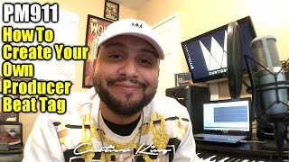 How To Make Your Own Music Producer Beat Tag  Step By Step Tutorial [upl. by Ofelia]