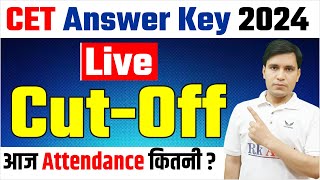 Rajasthan CET Answer Key 2024 Shift 1st 2nd Cut Off Total Attendance RSMSSB CET Graduate Level [upl. by Nirot]